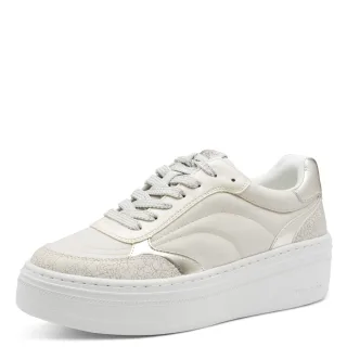 Tamaris - Da.-Schnürer white/silver - Gr. - 41