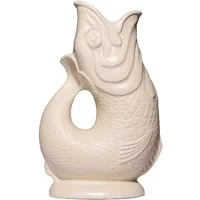 Gluckigluck Wasserkaraffe, (Original Gluggle Jug aus England), mit Gluckergeräusch, handgefertigt, ikonisches Fisch-Design, 1,2 L