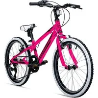 bergsteiger Kinderfahrrad Kansas 20, 24 Zoll, 6, 7, 8, 9, 10, 11 Jahre, Mädchen, Jungen, 6 Gang Shimano Tourney RD-TY300 Schaltwerk, Kettenschaltung, V-Brakes