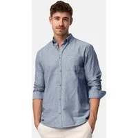 Indicode Langarmhemd Herren Kepner Herrenhemd Langarm mit Button-Down-Kragen und Brusttasche