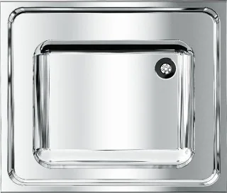 KWC Aquarotter Gewerbespüle, MAXIMA, Edelstahl, 700x432x600 mm, 2000057639 2000057639