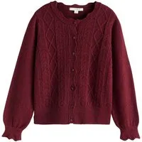 LAURA ASHLEY Strickjacke Laura Ashley Strickjacke mit Pointelle (1-tlg)