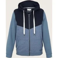 TOM TAILOR Kapuzensweatshirt Colorblock Zipper Jacket (1-tlg)