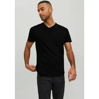 Jack & Jones V-Shirt JJEORGANIC mit V-Ausschnitt, lässig kombinierbar, ideal für Alltag unifarben, modisch, regular fit, Baumwolle, V-Ausschnitt