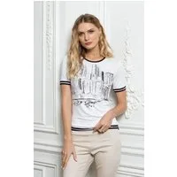 Passioni Print-Shirt mit stilvollem Stadt Graphic Print