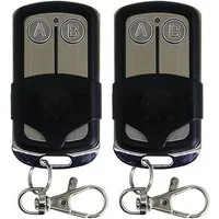 Jollyline Garagentor-Funkempfänger 2-Kanal Funk-Handsender 433,92 MHz Garagentor Fernbedienung Fixed Code, für Garagentore, Außentore, Schranken, Funk-Steuerungen, Haustechnik, 2-tlg., 1er-Set & 2er-Set, anlernbar für Fixed Code, inkl. Batterie