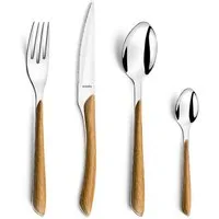 Amefa Besteck-Set ECLAT NATURE (16-tlg), 4 Personen, Edelstahl Rostfrei 18/0, spülmaschinenfest, für den täglichen Gebrauch