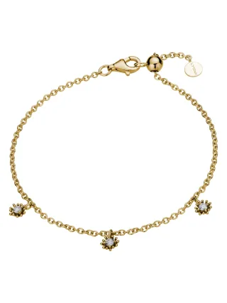 Lyomi Armband 585/- Gelbgold 3 synth. Diam. 0,12ct.