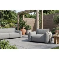 riess-ambiente Gartensessel SEAHAWK anthrazit - Olefin-Bezug, Aluminium-Gestell, In- & Outdoor (Einzelartikel, 1-St), 1-Sitzer-Sofa mit Polsterung – ideal für Terrasse, Balkon & Garten