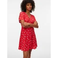 Vero Moda Minikleid VMKORA S/S SHORT DRESS WVN BTQ Viskose