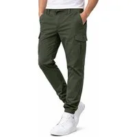 Smith & Solo Cargohose Herren, Hose Lang Chino mit Kordelzug