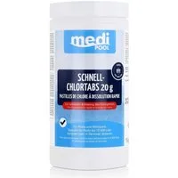 mediPOOL Poolpflege mediPOOL Schnell-Chlortabs 1kg - Anhebung des Chlorgehalts (1er Pack)