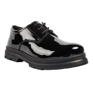 Pod Irene Kunstleder Mädchen Schwarze Lackleder Slipper