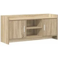 vidaXL TV-Schrank TV-Schränk 102 x 33 x 47 cm Sonoma-Eiche Holzwerkstoff (1-St) TV-Schränk 102 x 33 x 47 cm Sonoma-Eiche Holzwerkstoff
