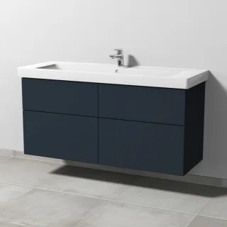 Sanipa 3way Waschtischunterbau zu Villeroy & Boch Subway 2.0 Waschtisch mit 4 Auszügen, Marine-Matt SP6161R