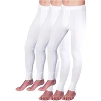 HERMKO Lange Unterhose 3540 (Pack, 3er) Bio-Baumwolle mit Eingriff Weichbund basic hergestellt in EU