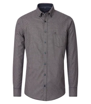 CASAMODA - Freizeithemd braun - Gr. - XL