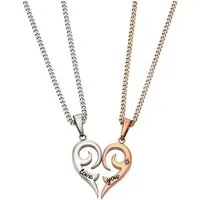 Firetti Schmuckset Multipack Schmuck Geschenk Halsketten LIEBE (4-tlg), mit Zirkonia (synth)