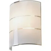 Lindby Wandleuchte Vincenzo, Glas Weiß IP20, 1 x 40 W