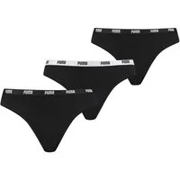 PUMA BODYWEAR String Comfort Cotton Stretch (Set) Webgummibund, Logo