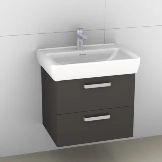 Artiqua 415 Waschtischunterschrank für Pro A 818953 Stahlgrau, 415-WU2L-L40-7142-88 415-WU2L-L40-7142-88