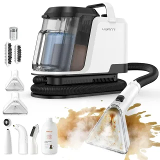 [EU Direct]UWANT Y100 Portable Steam Carpet Cleaner, 18Kpa Strong Suction, Dual 1.2L Water Tank, Self Cleaning System, 3