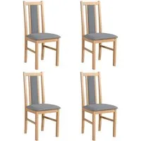 MOEBLO Stuhl BESO 14 (Polsterstühle, Holzstühle, Esszimmerstühle, Massivholz, 4 St), (BxHxT):43x97x40cm