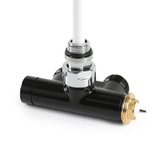Terma Lanzen-Thermostat-Verbundeckventil 50mm CYLINDER; links; GZ 1/2"-GZ 3/4"; schwarz; (V86210E900 TGZTCZ006