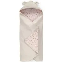Babydecke Baby Einschlagdecke, Snuggle N Dream beige bloom, Hauck, mit Kapuze