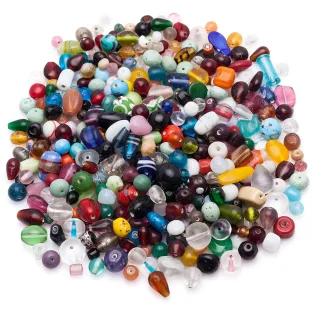 XXL-Glasperlenmix, bunt, 1 kg
