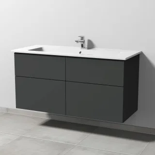Sanipa 3way Keramik-Set Keramik-Waschtisch und Unterbau (SP327) SP3271B