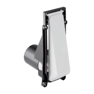 Geberit Betätigungstaste m Kolbengehäuse 240048111 pneum. Urinal Handauslösung, weiß-alpin