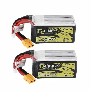 TATTU R-LINE V3.0 6S 22.2V 1300mAh 120C 6S1P LiPo Battery XT60 Plug for Mark5 HD iFlight Nazgul5 V3 Geprc Cinelog35 V2 R