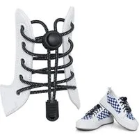 kwmobile Schnürsenkel 2x Schnürsenkel mit Schnellverschluss, Elastische Schuhbänder mit Schnellschnürsystem - Länge 120 cm kürzbar