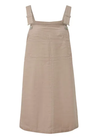 Q/S designed by - Latzkleid in Mini-Länge mit verstellbaren Trägern braun - Gr. - 36