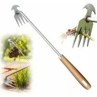 FOUORTUNATE-BEE Unkrautstecher Manueller Unkrautstecher für Garten & präzises Jäten, Handlicher Garten-Unkrautentferner für Beete und Gräben
