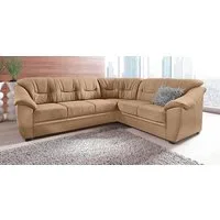 sit&more Ecksofa Savona L-Form, B. 262cm, klassisches Design, Federkern, Komfort Sitz, option. Schlaffunktion Liegef. 195x120cm,div. Stoff und Ledervarianten