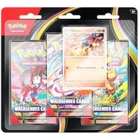 POKÉMON Sammelkarte Pokemon Wachsendes Chaos 3 Pack Blister ME04 Deutsch