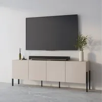 OTTO home Kommode Jukon,Breite 200 cm, moderne grifflose Kommode,4 Türen, Sideboard, Anrichte viel Stauraum, push-to-open-Funktion