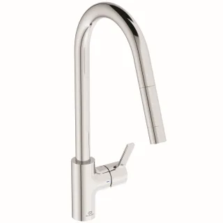 Ideal Standard Küchenarmatur Gusto Ausladung 240mm 1F-Brause Chrom, BD414AA BD414AA