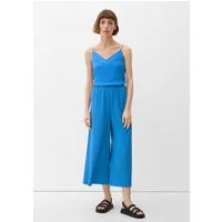 s.Oliver Culotte Hose Regular: Culotte mit Plisséefalten