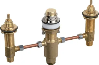 Hansgrohe 3-Loch Wannenarmatur Grundkörper Axor für Wannenrandmontage, 15484180 15484180