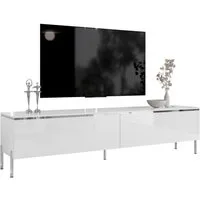 Lookway TV-Schrank AURORA SILVER auf Beinen und LED Beluchtung Breite: 180 cm