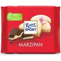 Ritter SPORT Schokolade, Ritter Sport Marzipan Halbbitter Schokolade mit Edel Marzipan 100g