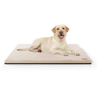 Knuffelwuff Orthopädische kuschelige Hundematte Berrith aus weichem Kaninchen Fellimitat beige XXL
