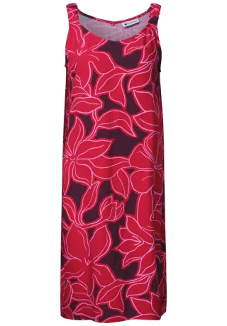 Street One - Kleid mit Allover-Muster rot - Gr. - 34
