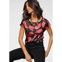 Bruno Banani Shirtbluse mit verschiedenen Drucken im Vorderteil