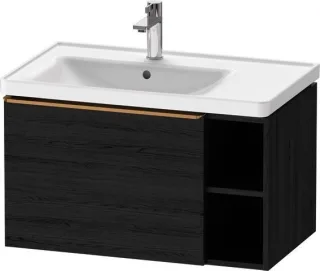 Duravit D-Neo Waschtischunterbau wandhängend Eiche Schwarz Matt 784x452x440 mm - DE4258004160000 DE4258004160000