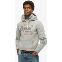 Superdry Kapuzensweatshirt SD-VL HERITAGE RELAXED HOOD aus Baumwollmischung, Relaxed Fit, mit Rippbündchen am Rumpfabschluss