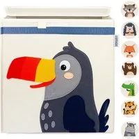 GLÜCKSWOLKE Aufbewahrungsbox Kinder - 15 Motive I Spielzeugkiste mit Deckel für Kinderzimmer (Größe 33x33x33), Boxen zur Aufbewahrung im Kallax Regal I Kiste für Spielzeug